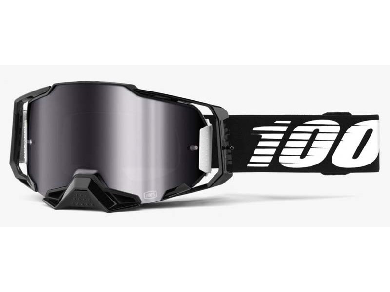 Мото очки 100% ARMEGA Goggle Black - Silver Flash Mirror Lens