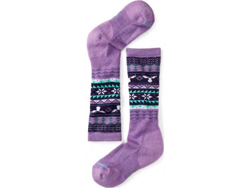 Шкарпетки для дівчаток Smartwool Girls' Wintersport Fairisle Moose 