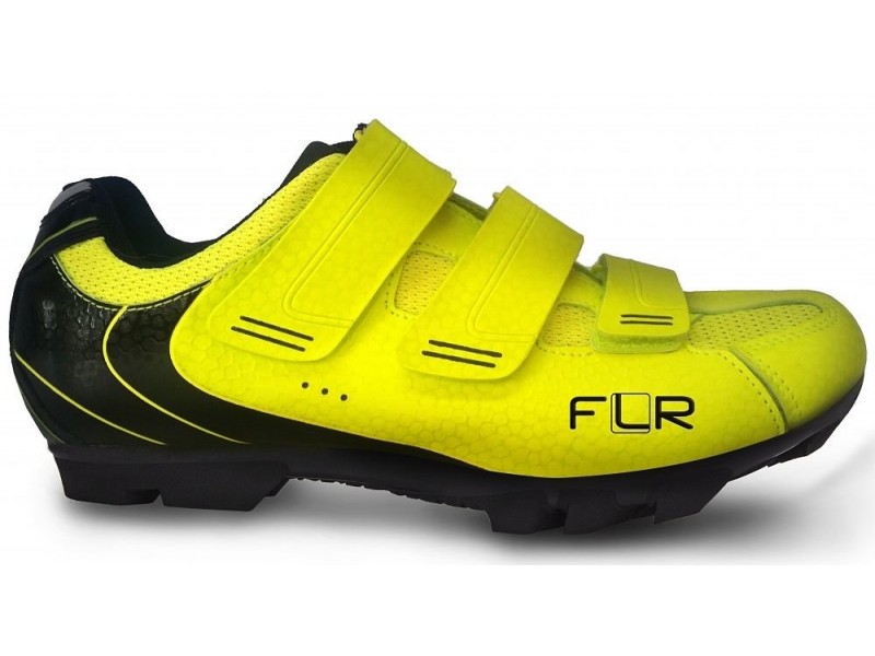 Велосипедные туфли МТБ FLR F-55 неон желтые 