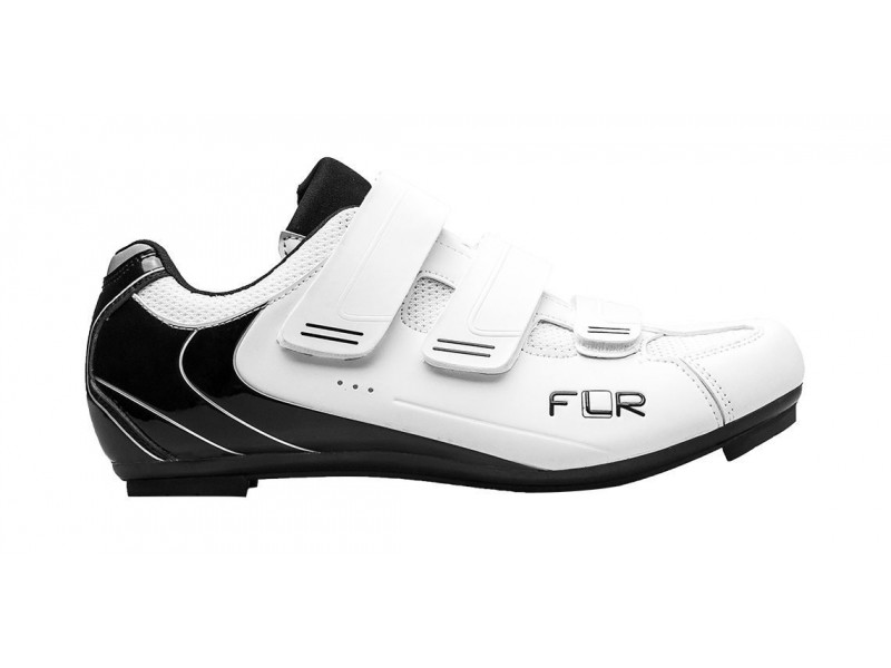 Велосипедные туфли шоссе FLR F-35 бел/черные 