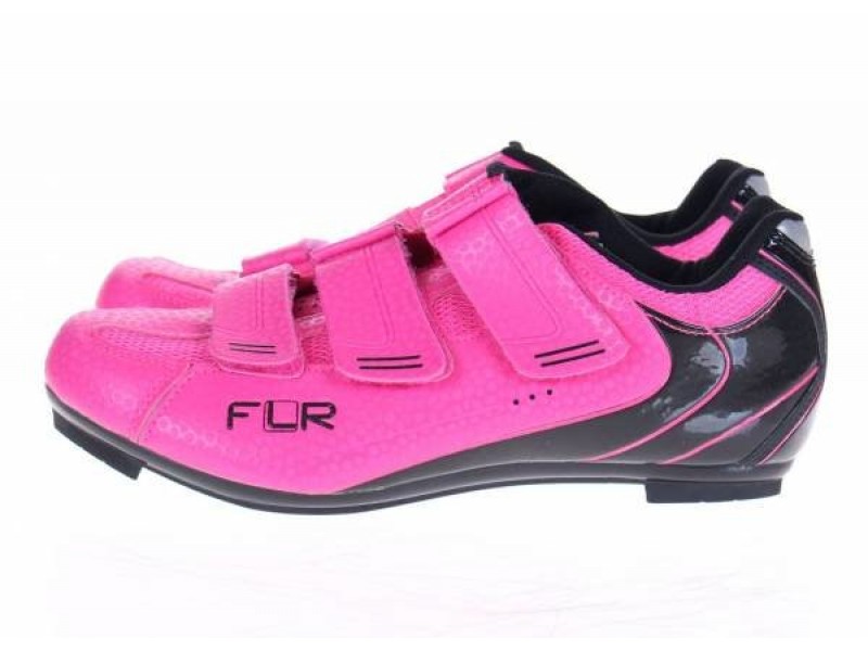 Велосипедные туфли шоссе FLR F-35 черн/розовые