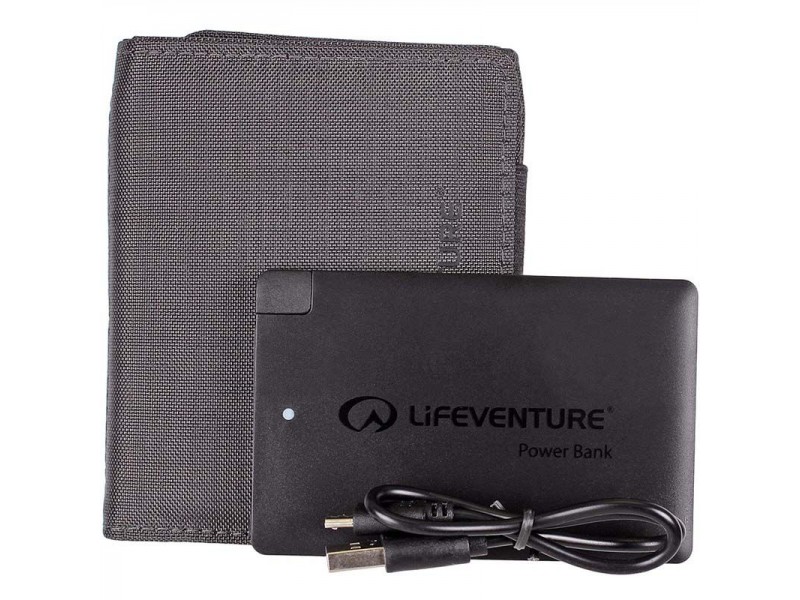 Гаманець Lifeventure RFID Charger Wallet grey