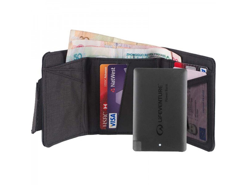Кошелек Lifeventure RFID Charger Wallet grey