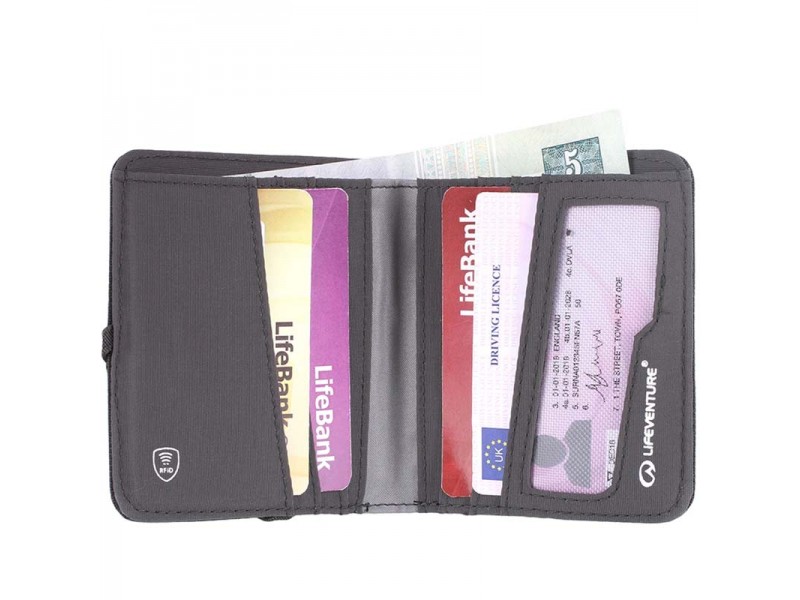 Кошелек Lifeventure Recycled RFID Compact Wallet grey