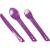 Виделка, ложка, ніж Lifeventure Ellipse Cutlery purple