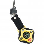 Брелок-компас Munkees 3155 Key Fod Compass black-yellow