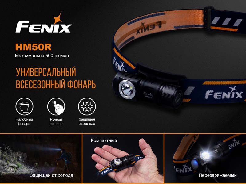 Ліхтар налобний Fenix HM50R