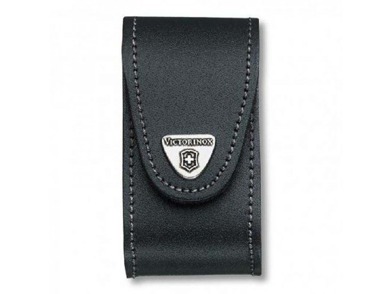 Чехол Victorinox поясной черный кожаный 4.0521.3