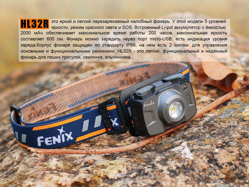 Ліхтар налобний Fenix HL32R 