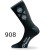 Термошкарпетки бігові лижі Lasting SCK 908 XL чорний/сірий