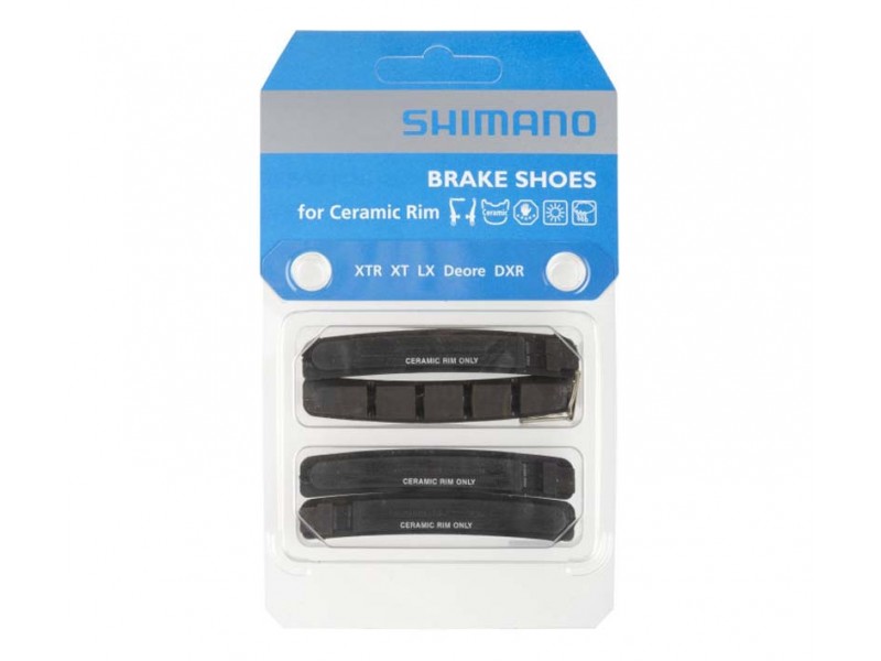 Тормозные резинки Shimano тормозов V-brake BR-M970/M739 для керамич. обода (2 пары)