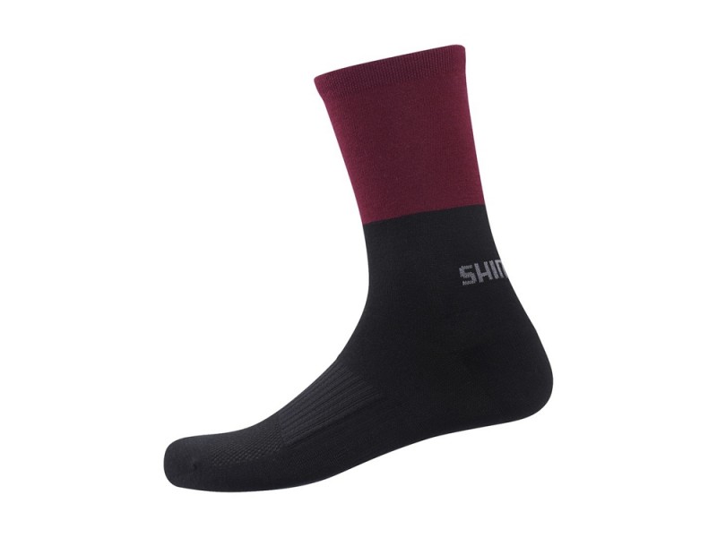 Шкарпетки зимові Shimano ORIGINAL WOOL TALL, чорно/червоний