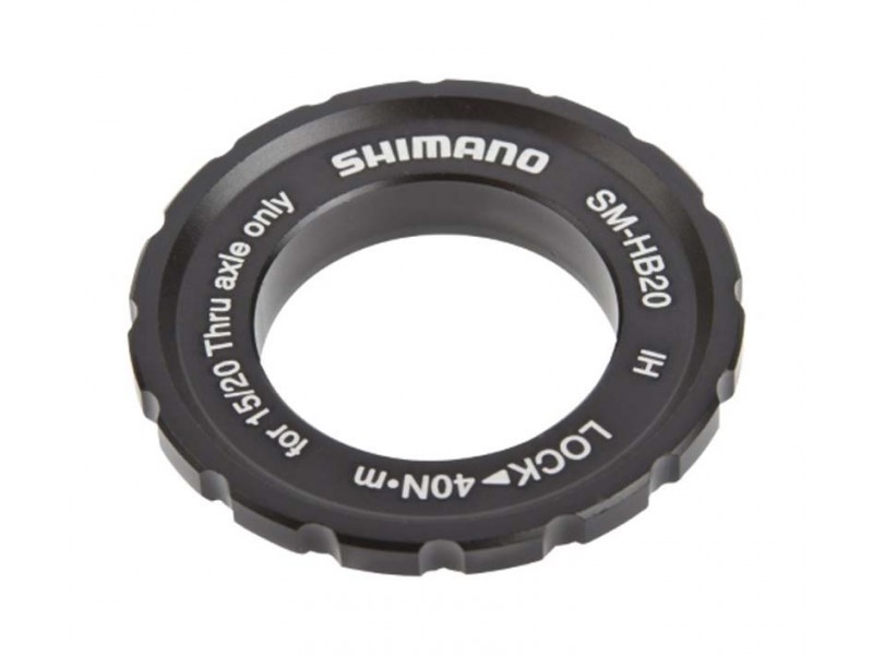 Стопорне кільце Shimano LOCK RING, SM-HB20, зовн. монтаж вісь 12/15/20мм THRU AXLE (OEM)
