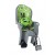 Комплект велокресло детское Hamax Kiss серое/зеленое + шлем
