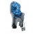 Комплект велокрісло дитяче Hamax Kiss сіре/блакитне + шолом