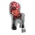 Комплект велокрісло дитяче Hamax Kiss сіре/червоне + шолом