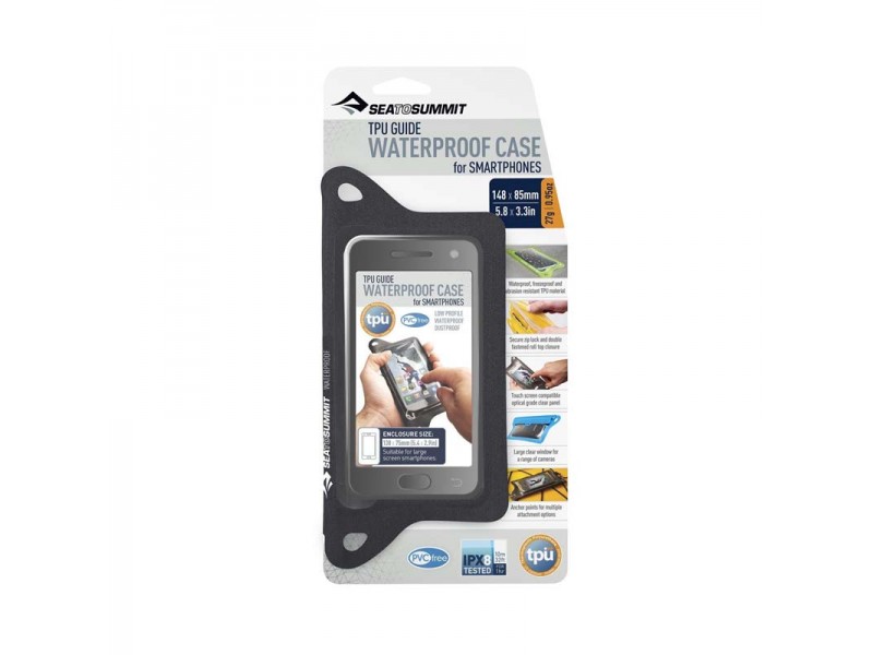 Гермочохол для телефону Sea To Summit TPU Guide W/P Case for Smartphones Black, 13 х 7 см