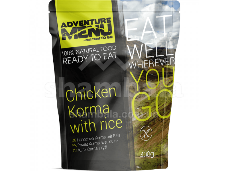 Корми з куркою і рисом Adventure Menu Chicken Korma with rice (AM 683)