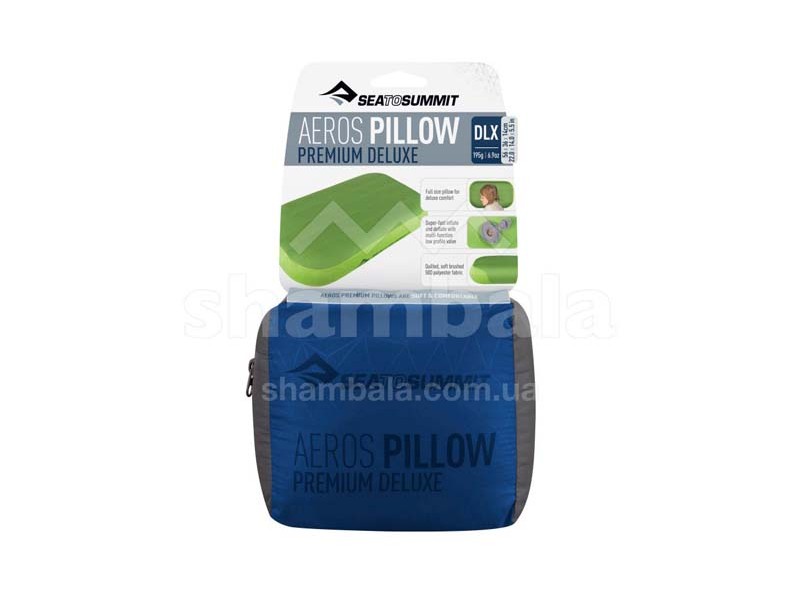 Надувна подушка Sea to Summit Aeros Premium Pillow Deluxe, 14х56х36см, Navy 