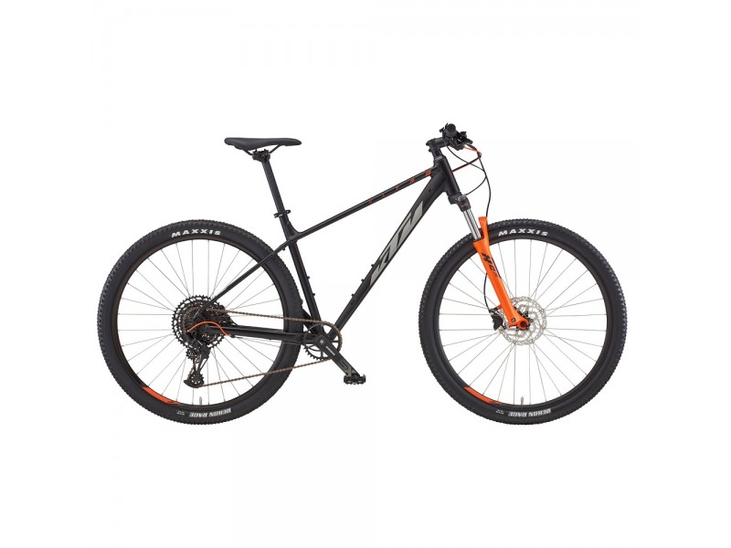Велосипед KTM ULTRA FUN 29" черный матовый (серо-оранжевый), 2022