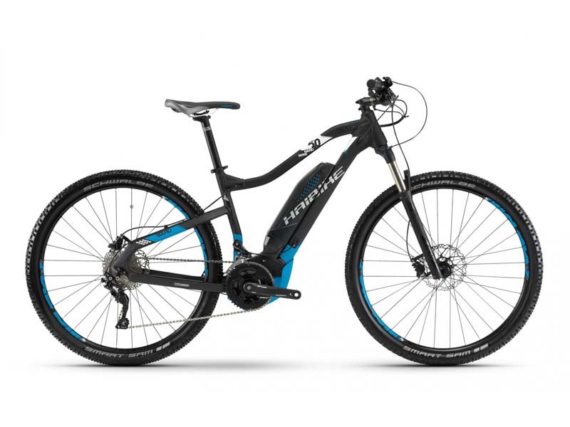 Электровелосипед Haibike SDURO HardNine 5.0 500Wh 29", рама M, черно-сине-белый, 2018