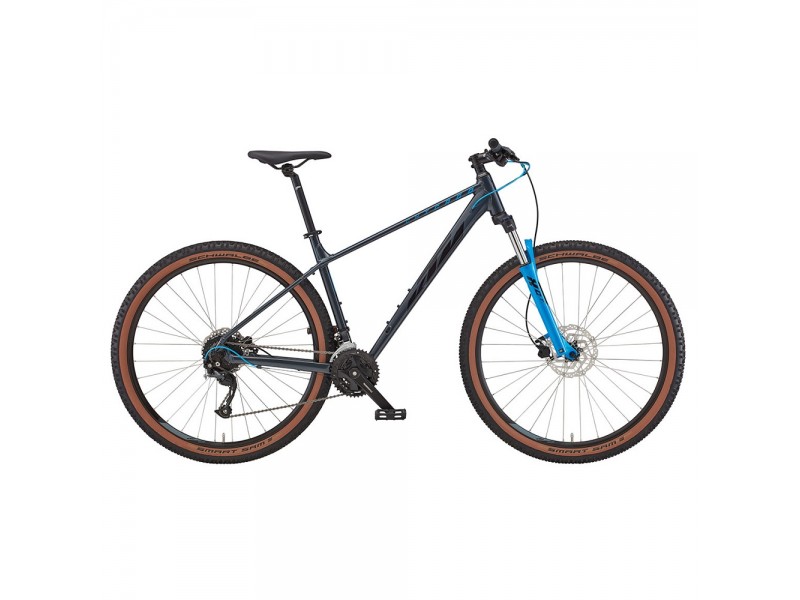 Велосипед KTM CHICAGO 271 сірий (чорно/синій) 2022/2023