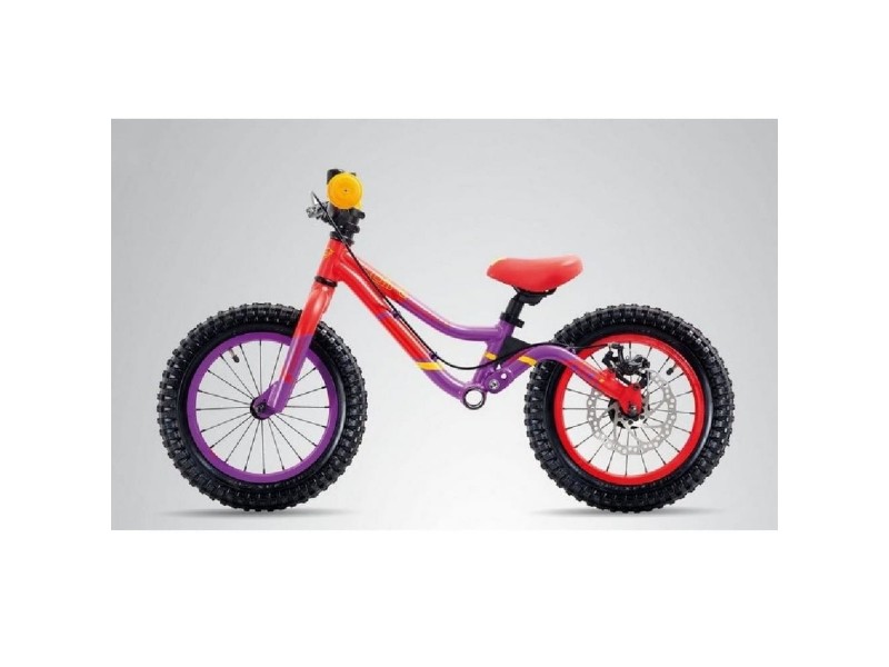 Беговел/велосипед S"COOL pedeX dirt 14" 1sp Purple/Red - 2030