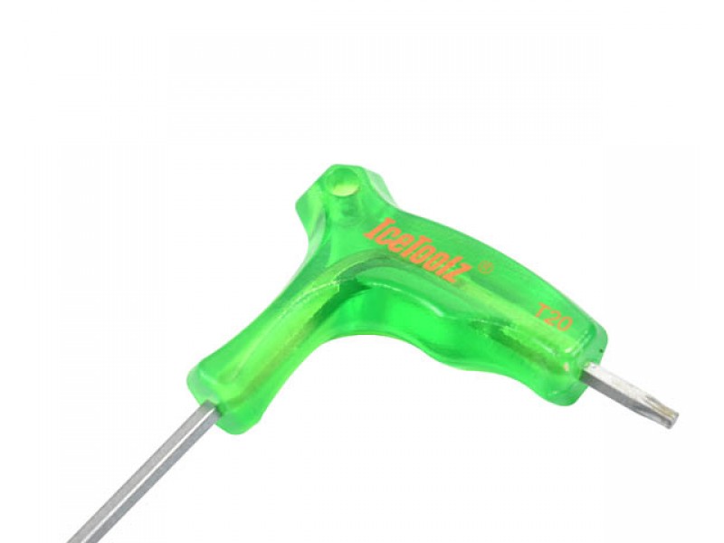 Ключ Ice Toolz 7T20 двосторонній T-20, зелений