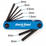 Набор шестигранников Park Tool AWS-10 (1.5mm, 2mm, 2.5mm, 3mm, 4mm, 5mm, 6mm) складной