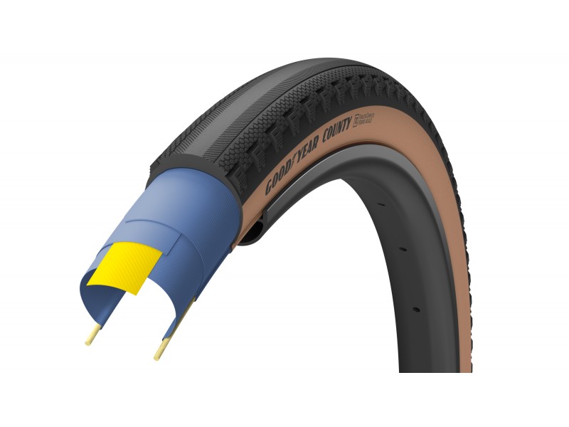 Покришка GoodYear 650bx50 27.5x2.0 (50-584) COUNTY Ultimate Tubeless Complete, Blk/Tan