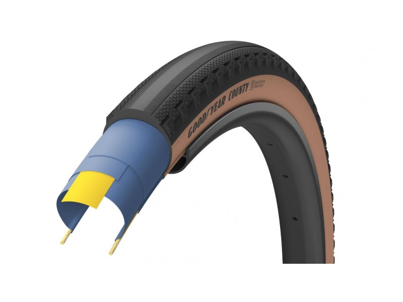 Покрышка GoodYear COUNTY, 700x40 (40-622), tubeless complete, folding, 120tpi