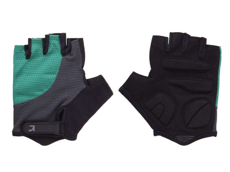 Перчатки Green Cycle Pillow 2 без пальцев черный/серый/зеленый