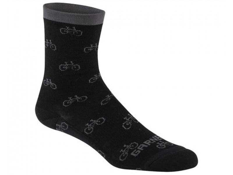 Носки Garneau Merino 60 Socks BLk/Asphalt L/XL