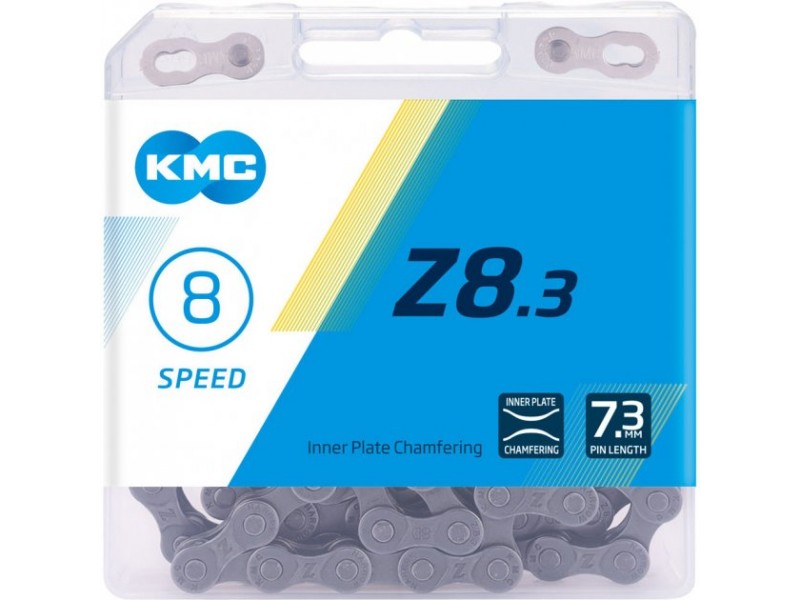 Цепь KMC Z8.3GG, Grey - Grey с замком