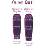 Женский спальный мешок Sea to Summit Quest QuII Women's Long 2019 Right Zip (Blackberry/Grape, Regular)