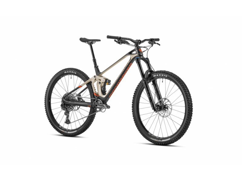 Велосипед MONDRAKER SUPER FOXY CARBON R 29" T-M, Carbon / Desert Grey / Orange (2023/2024)