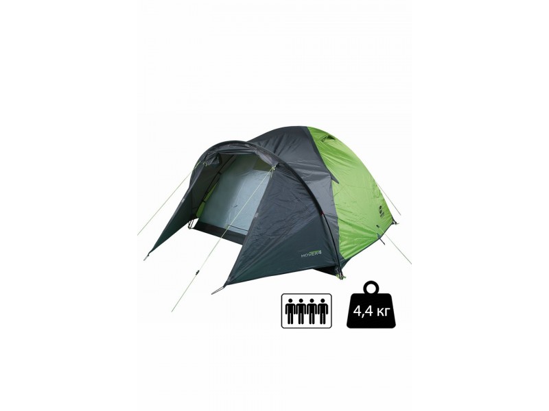 Палатка Hannah Hover 4 Spring green/cloudy gray (hm23)
