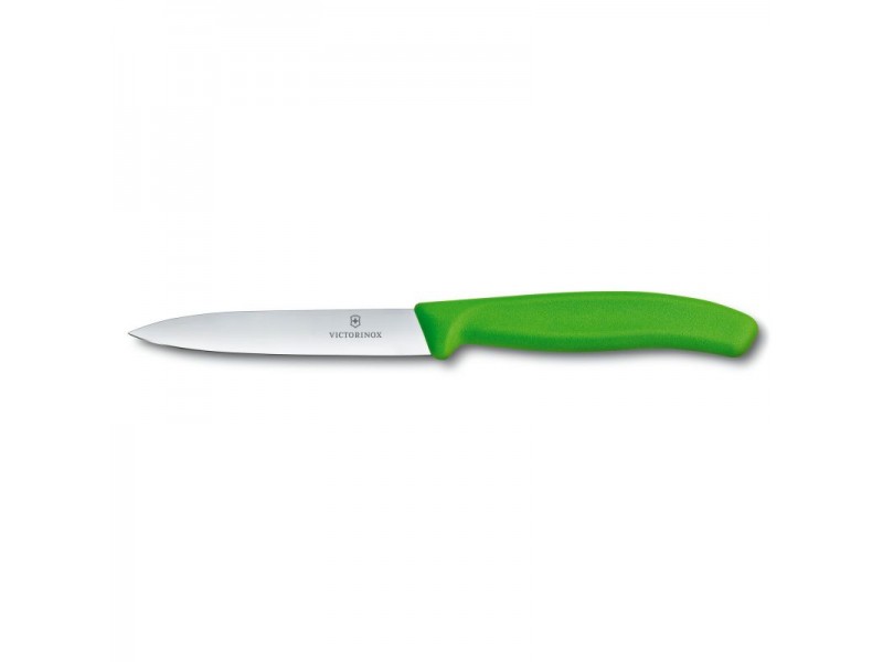 Нож кухонный Victorinox SwissClassic Paring 10 см зелений (Vx67706.L114)