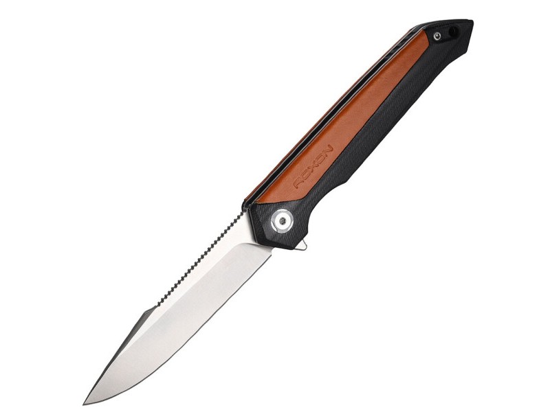 Нож складной Roxon K3 лезвие 12C27, коричневый