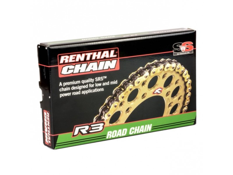Цепь Renthal R3-3 Road SRS Chain 520 [Gold]