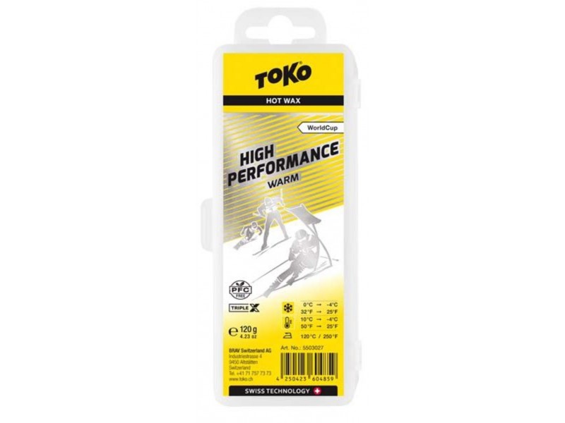 Парафин TOKO WC High Performance Warm 120g