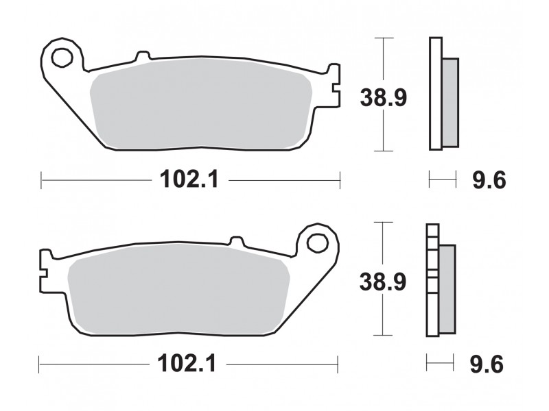Гальмівні колодки SBS Performance Brake Pads / HHP, Sinter 700HS