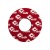 Колечки на грипы ODI Grip Donuts Red w/ White Logos