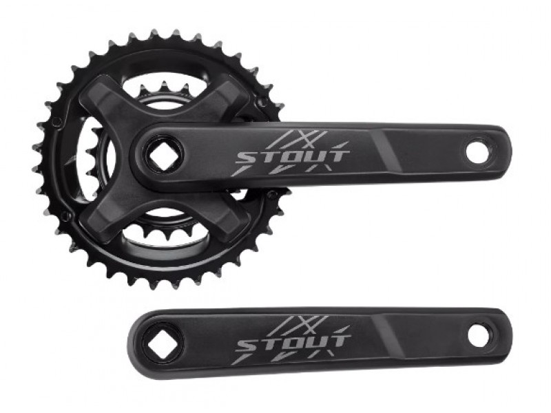 Шатуни Specialized CRK STOUT, L+R ARMS, ALLOY, SQUARE-TAPER, 36/22T RIVETED RINGS, 2X9-SPD, BLACK (S201600012)