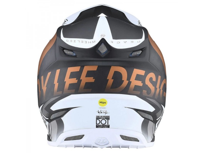 Мотошолом TLD SE5 Carbon Helmet [QUALIFIER WHITE / BRONZE] 