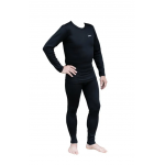 Термобілизна чоловіча Tramp Microfleece комплект (футболка+штани) black 