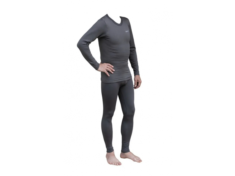 Термобілизна чоловіча Tramp Microfleece комплект (футболка+штани) grey