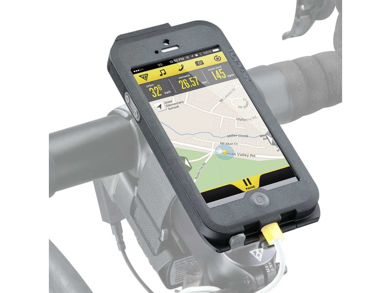 Чохол для телеф Topeak Weatherproof RideCase iPhone 5 з кріпленням RideCase Mount 58г чорн/сір
