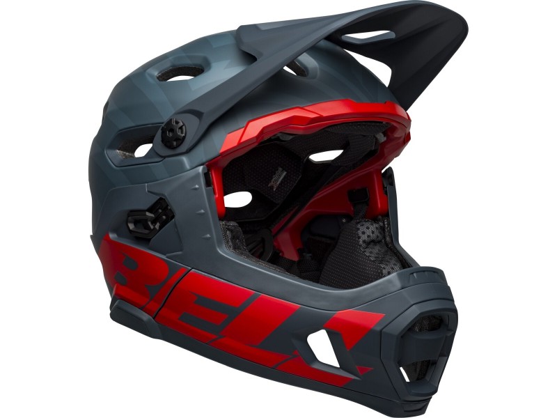 Шлем вел Bell Super DH Spherical мат.син/Crimson M/55-59см