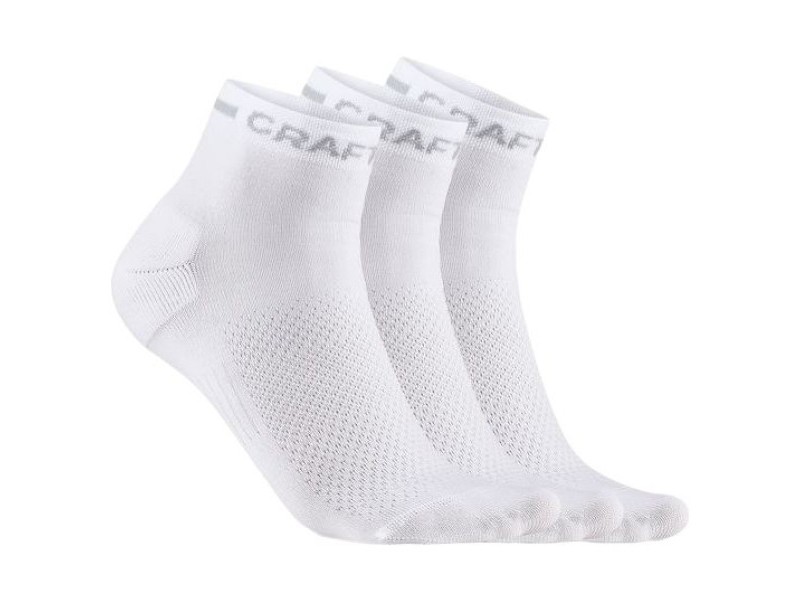 Комплект шкарпеток Craft Core Dry Mid Sock 3-Pack WHITE